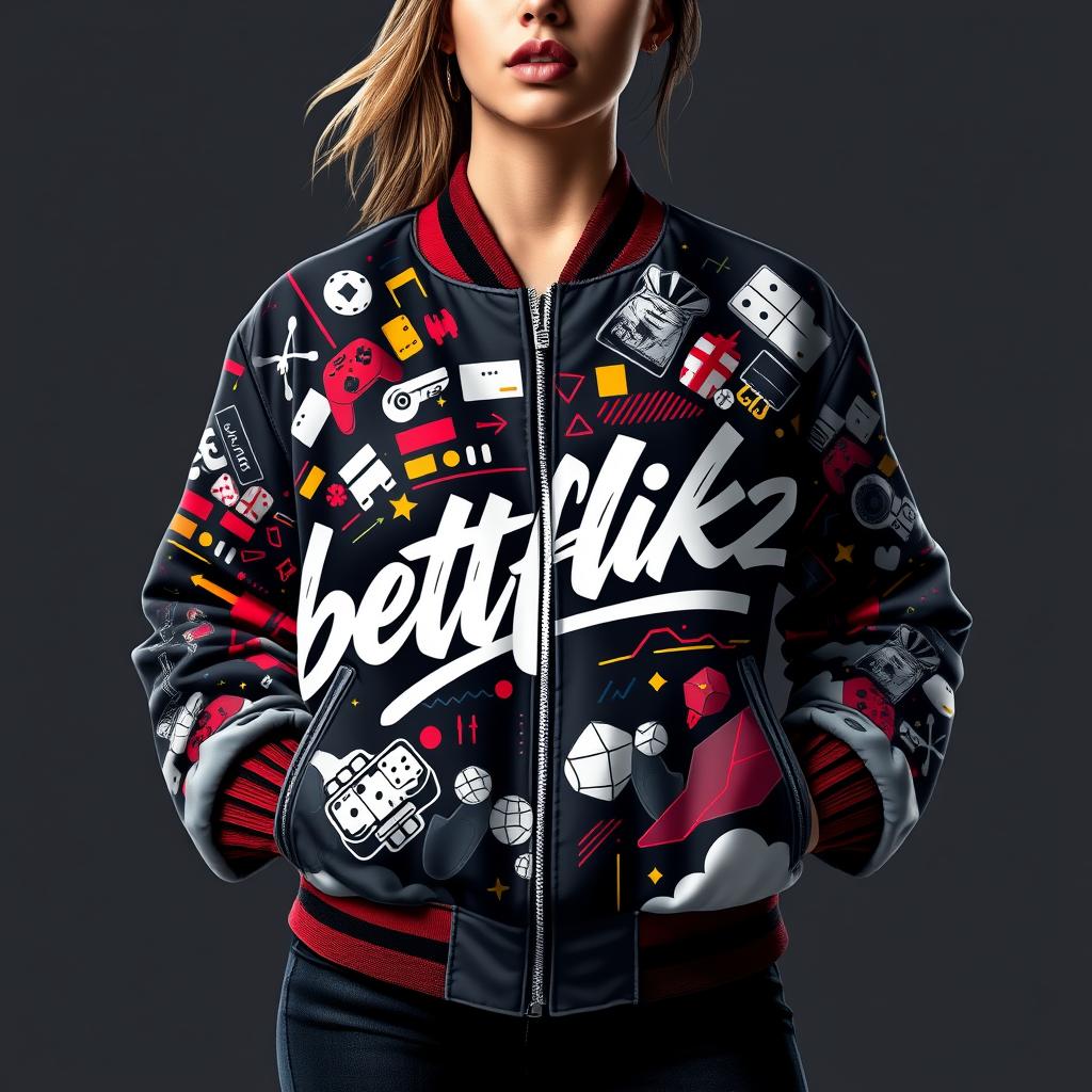 Women's Premium Gaming Bomber Jacket - betflik928 Edition