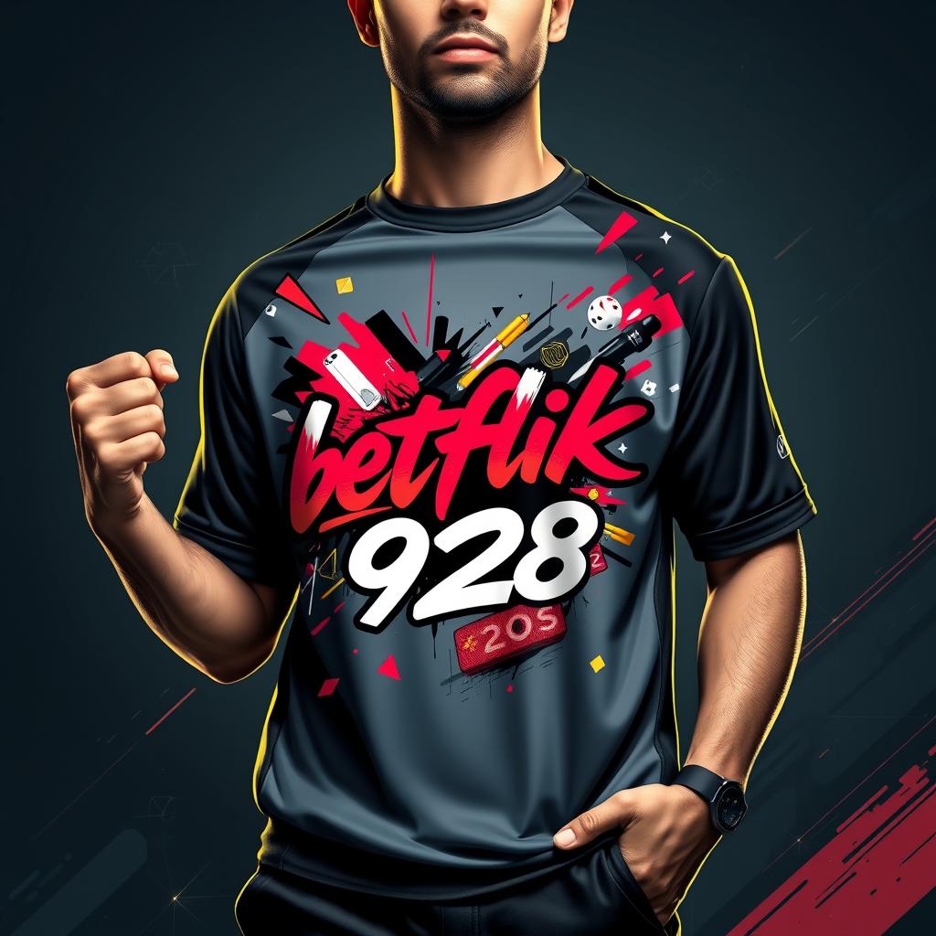 Men's Premium Training Shirt with 'betflik928' Gaming Design